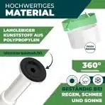 4x AMOJA nastavljive kovinske nogice za pohištvo 18–32 cm - slika 4