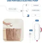 12x VACBIRD Vakuumske vrečke za oblačila z USB črpalko - slika 2