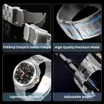 SYNSING titanov pašček za Samsung Galaxy Watch 8 22 mm - slika 4