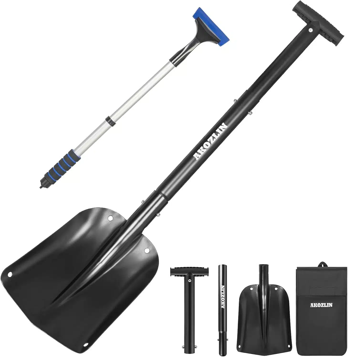 61NIRnCH2fL._AC_SL1500 AKOZLIN teleskopska snežna lopata 54–82 cm - slika 1