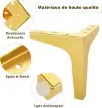 8x MIVIDE kovinske pohištvene nogice 10cm - slika 2