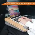 COIWAI Nastavljiva bambusova mizica za prenosnik z blazinami in držalom za tablico - slika 2