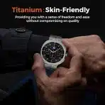 SYNSING titanov pašček za Samsung Galaxy Watch 8 22 mm - slika 6