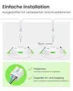 6x ALUSSO 94,5 mm LED vgradni reflektor - slika 6