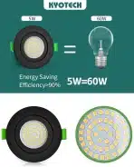 6x KYOTECH LED vgradni reflektor 5W IP65 4000K - slika 3