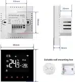 AVATTO Pametni WiFi termostat za električno talno gretje - slika 5