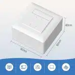 10x FGB omrežna vtičnica oklopljena CAT6a RJ45 - slika 4