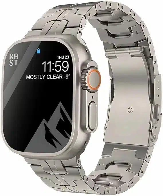 61df5zYrU7L._AC_SX569 SYNSING Titanov pašček za Apple Watch Ultra 2 in serije 1–9 - slika 1