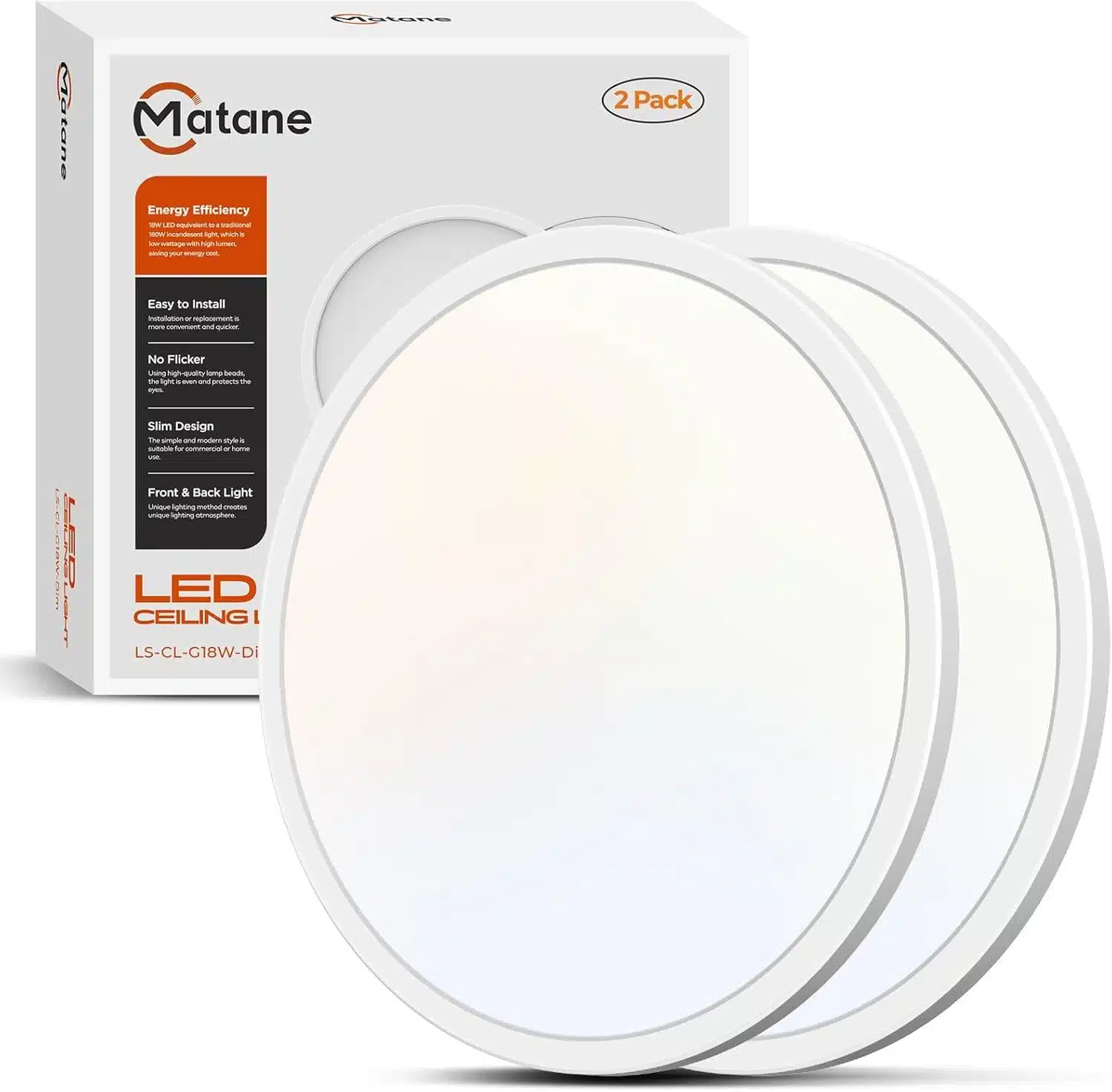 61duXkqFTnL._AC_SL1500 2x MATANE LED stropna svetilka 18W - slika 1
