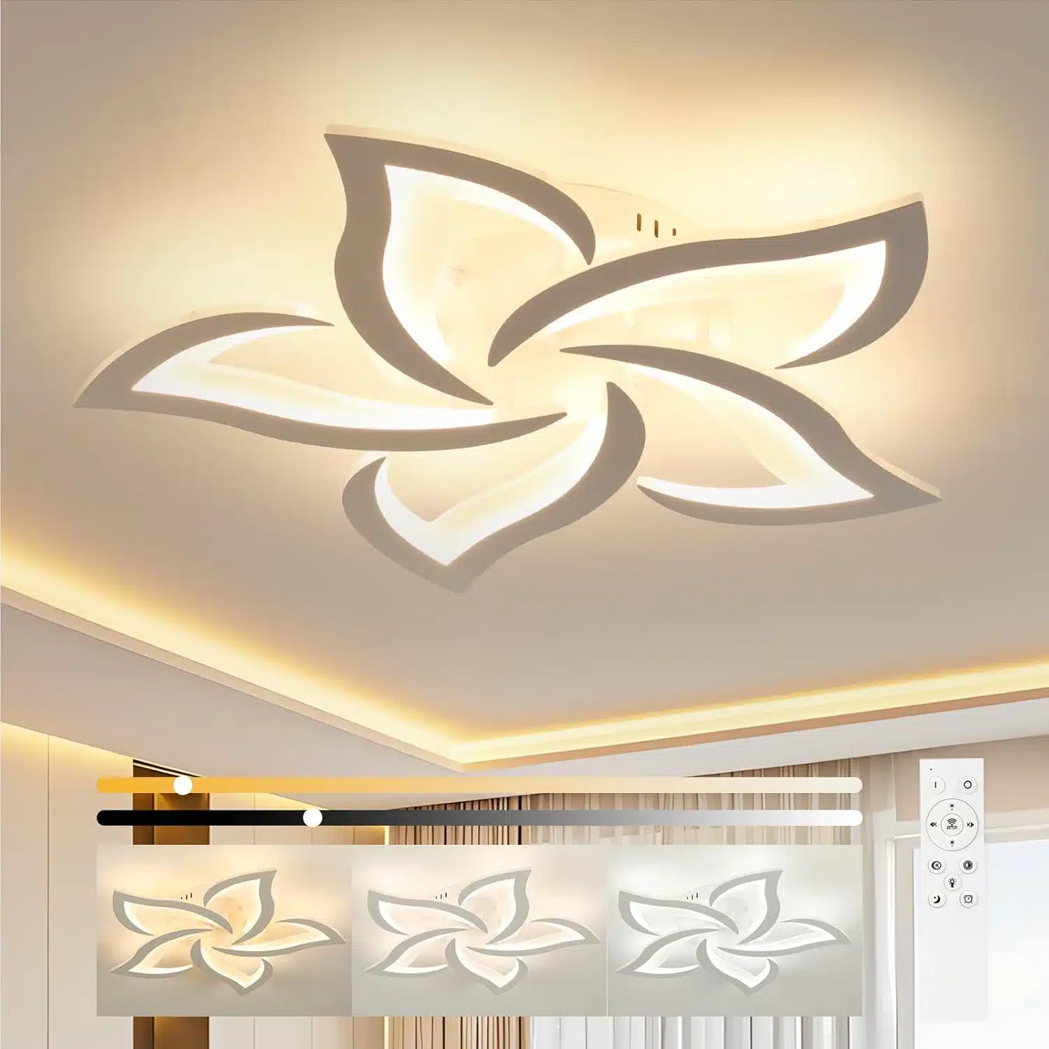 61ed3X0EqLL._AC_SL1500 OTREN 60 cm LED stropna svetilka cvet - slika 1