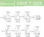 28x GLASSEAM Mini steklena vaza za dekoracijo - slika 4