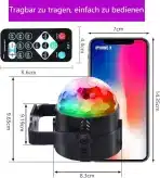 4x CATPOWER disco led luč z daljincem - slika 5