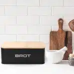 KOOK TIME kovinska posoda za kruh z bambusovim pokrovom - slika 6
