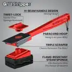 GRILL STRIPPER Krtača za čiščenje žara brez ščetin s strgalom - slika 4