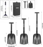 AKOZLIN teleskopska snežna lopata 54–82 cm - slika 2