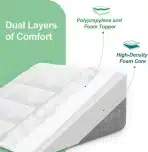 HOMCA klinasta blazina za posteljo in kavč 55x55x21cm - slika 5