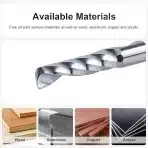 SPETOOL spiralna CNC freza 6 mm za aluminij - slika 5