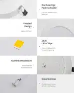 6x LED 17cm vgradna stropna svetilka - 16 W - slika 5