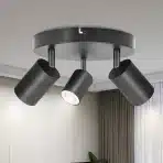 BOYIR LED stropna svetilka s 3 nastavljivimi reflektorji GU10