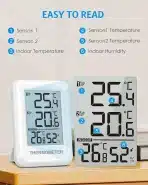BRIFIT notranji/zunanji termometer z 2 senzorjema - slika 2
