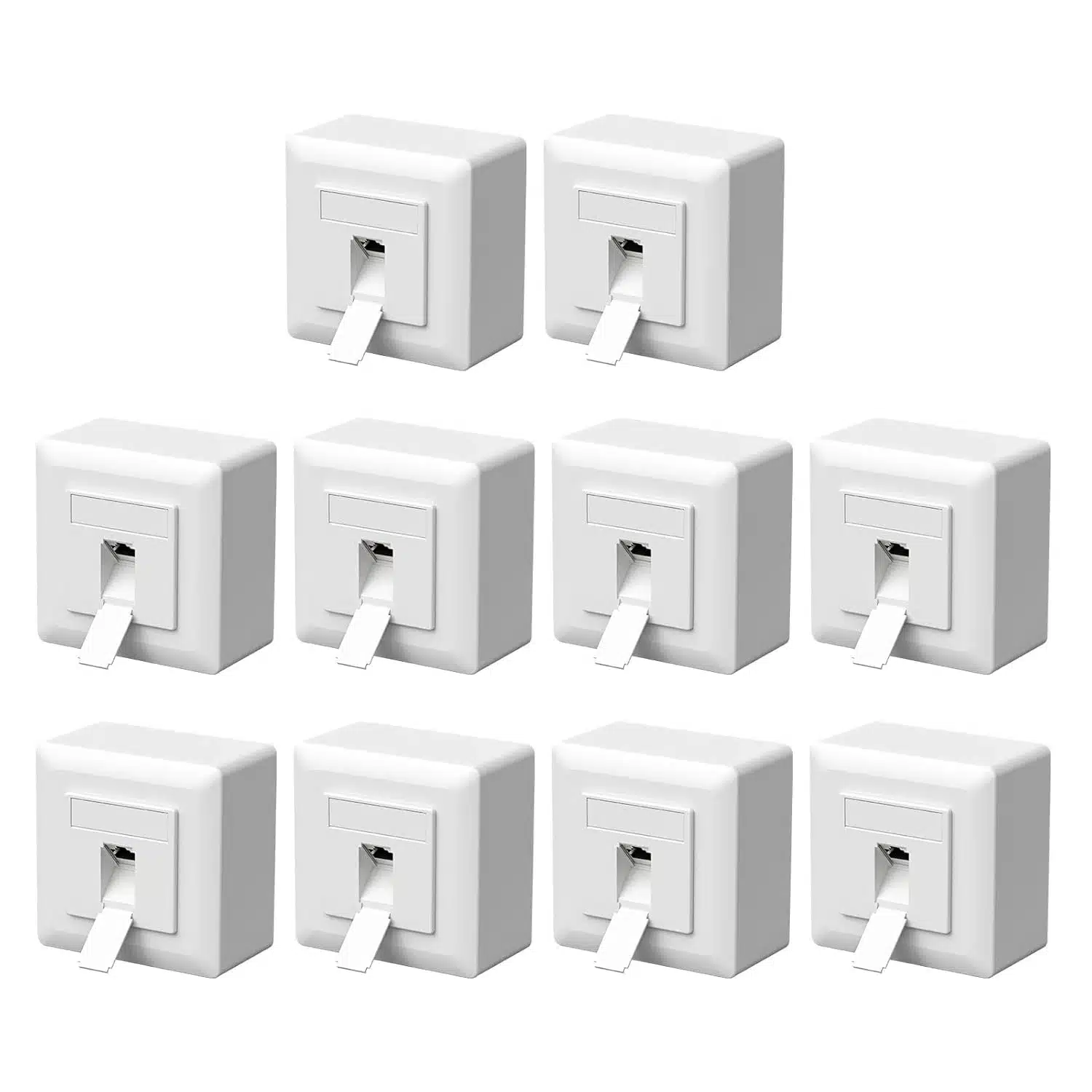 61wU7JAQw3L._SL1500 10x FGB omrežna vtičnica oklopljena CAT6a RJ45 - slika 1