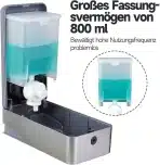 ANYDRY stenski ročni dozirnik mila 800ml - slika 4