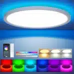 APHYNI 30 cm LED stropna svetilka RGB z daljincem