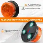 DINFU rotacijska opozorilna LED luč 12V z daljinskim upravljanjem - slika 2