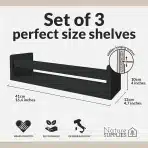3x NATURE SUPPLIES Otroška stenska knjižna polica - slika 3