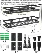 2x COUWILSON stenski organizator za začimbe 40cm - slika 4