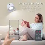 3x FEALLIVE LED stenska svetilka z daljinskim upravljanjem - slika 2