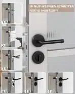AWMNSRMAN WC kljuka za vrata iz nerjavečega jekla - slika 4