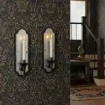 2x WVOPIAHY Vintage stenski svečnik iz kovine - slika 2