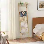 BAMBANG bambusovo lestveno stojalo za odeje - 180 cm - slika 4