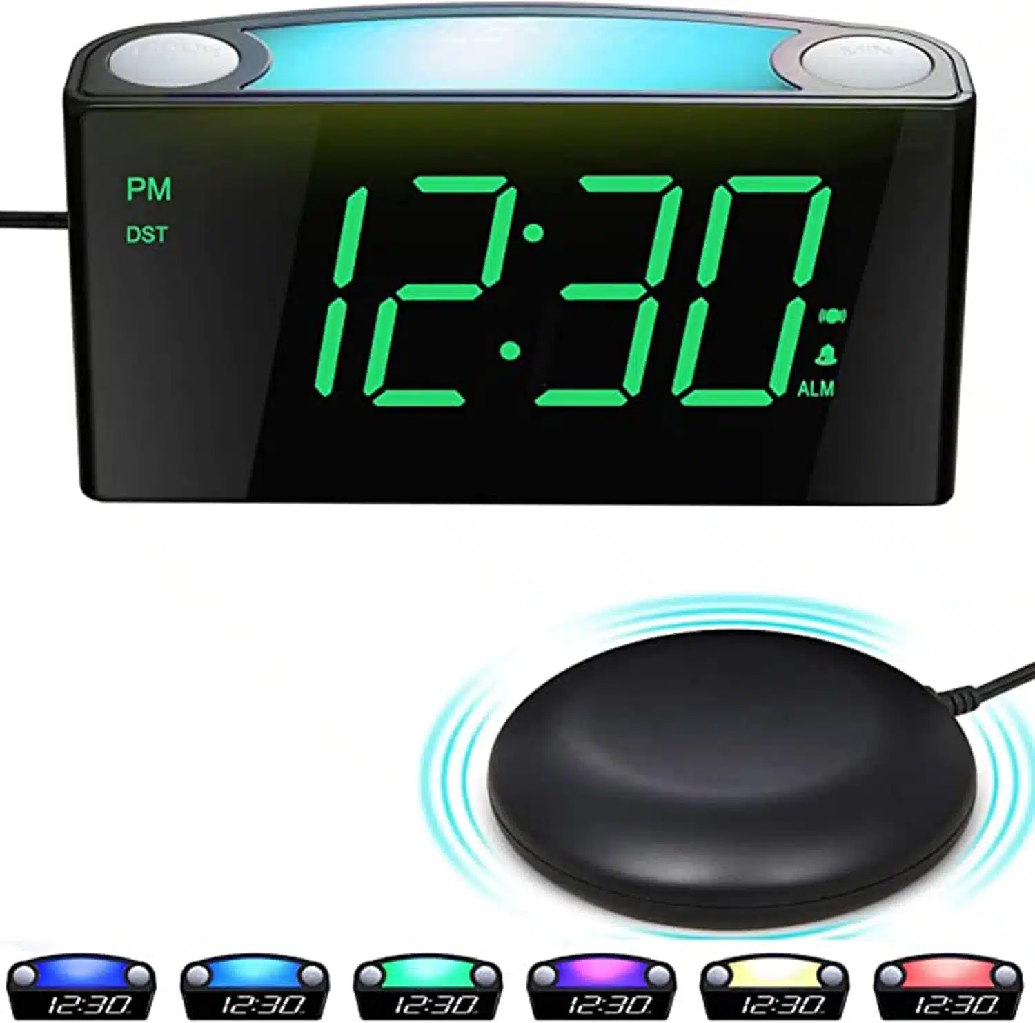 712ruwO2-tL._AC_SL1500 MESQOOL vibracijska budilka za gluhe in globoke spance z LED zaslonom - slika 1