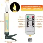 20x YUNSHENG LED božične sveče za božično drevo z daljinskim upravljalnikom - slika 2