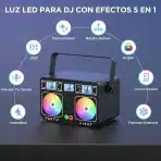 Glowingstage 5v1 Disco LED party luč z 30 efekti - slika 3