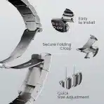 LULULOOK titanov pašček za Apple Watch Ultra in Series - slika 3