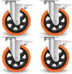 4x WBD WEIBIDA industrijska vrtljiva kolesa z zavoro 150mm