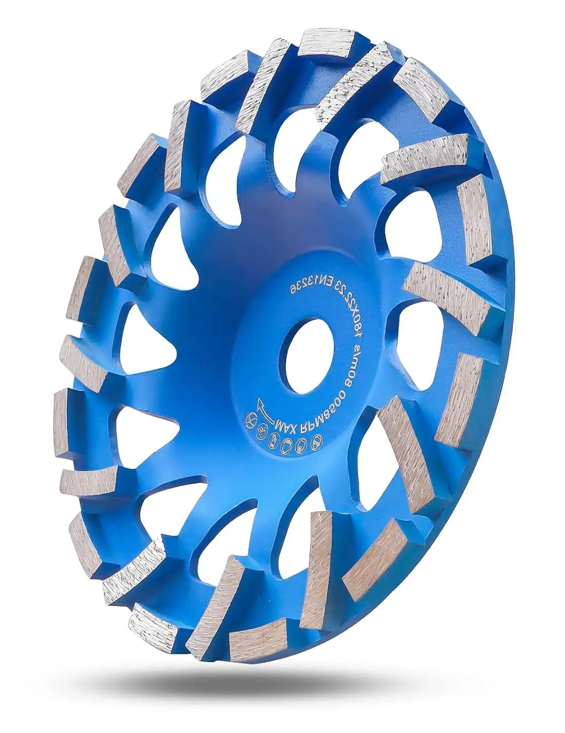 716JqTsHcXL._SL1500 FUERDICH diamantna brusna plošča za beton 180mm z priklopom 22,2 mm - slika 1
