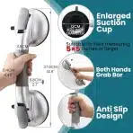 2x TAILI Vakumski varnostni ročaj za kopalnico - slika 2