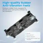 ELUTENG 2v1 USB ventilator z nastavljivo hitrostjo 120mm - slika 4