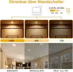 6x MYCUL 85 mm LED vgradni reflektor - 3000 K - slika 3