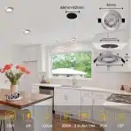 6x MYCUL 85 mm LED vgradni reflektor - 3000 K - slika 5