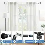 2x PESENP 81–238cm kovinska karnisa za zavese - slika 3