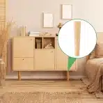 8x AKOLAFE Komplet lesenih pohištvenih nog z montažnimi ploščami 20cm - slika 2