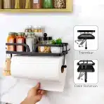 TAOZUN Stenski kuhinjski organizator z držalom za papirnate brisače 32cm - slika 4