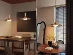 NICRX 35 cm LED viseča svetilka lesenega videza - slika 4