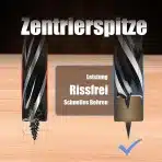 3x MOXPIFY sveder za les 8x300mm - slika 4