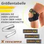THX4COPPER L-XL kompresijska opornica za koleno - slika 5